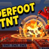 歩いた足元が全部TNT！被弾した瞬間に大連鎖する統合版アドオン「足元TNT」を配布【日英対応】